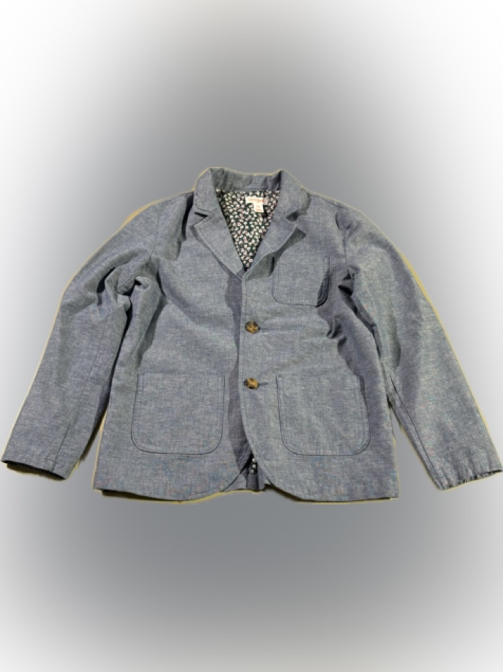 Kid’s Cat & Jack Chambray Jacket with Floral Lining